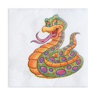 Новогодние салфетки бумажные Гармония цвета «Весёлая змея» 1 слой, 24х24 см, 100 шт - Фото 5