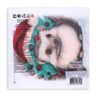 Новогодние салфетки бумажные «Новогодний ёжик» 2 слоя, 33×33 см, 20 шт. - Фото 3