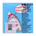 Новогодние салфетки бумажные «Новогодний ёжик» 1 слой, 24×24 см, 100 шт. - Фото 3