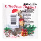 Новогодние салфетки бумажные «Новогодний енот» 1 слой, 24×24 см, 50 шт. - Фото 3