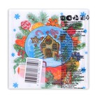 Новогодние салфетки бумажные Гармония цвета «Снежный шар» 1 слой, 24х24 см, 100 шт - Фото 4