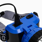 Фонарь налобный аккумуляторный, 9 х 7 см, синий - фото 25358293