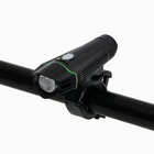 Фонарь велосипедный передний аккумуляторный, водонепроницаемый, 1 диод, 4 режима, зеленый - Фото 1