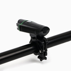 Фонарь велосипедный передний аккумуляторный, водонепроницаемый, 1 диод, 4 режима, зеленый - Фото 3