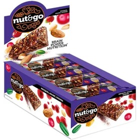 Батончик «Nut&Go», миндаль, арахис и клюква, 50 г (комплект 4 шт)