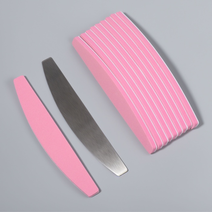 Основа для пилки со сменными файлами для ногтей, шлифовка, набор 10 шт. - Фото 1