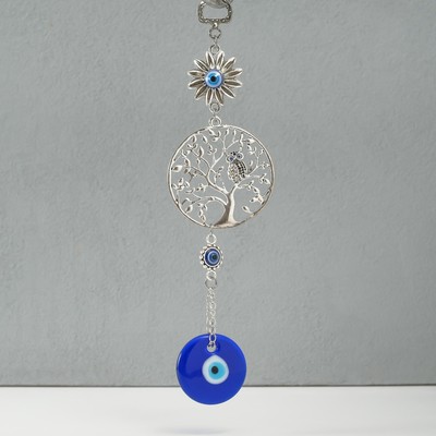 Подвеска от сглаза металл «Сова на дереве», 22 см