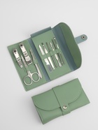 Набор маникюрный «Люси», 10 предметов, кожзам-чехол, ментоловый - Фото 3