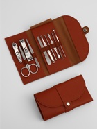 Набор маникюрный «Люси», 10 предметов, кожзам-чехол, коричневый - Фото 3