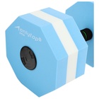 Гантель для аквааэробики ONLYTOP, гексагональная, 27×16×16 см, цвет голубой - Фото 6