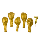 Свеча для торта, цифра 7 + воздушные шары, 5 шт., золото - Фото 3