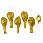 Свеча для торта, цифра 0 + воздушные шары, 5 шт., золото - Фото 3