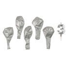 Свеча для торта, цифра 3 + воздушные шары, 5 шт., серебро - Фото 3