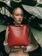 Сумка женская на винтовом замке TEXTURA, средний размер, цвет бордовый - фото 809233464 Сумка женская на винтовом замке TEXTURA, средний размер, цвет бордовый - фото 809233464