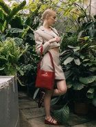 Сумка женская на винтовом замке TEXTURA, средний размер, цвет бордовый - фото 809233465 Сумка женская на винтовом замке TEXTURA, средний размер, цвет бордовый - фото 809233465