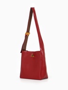 Сумка женская TEXTURA на винтовом замке, 24×11×24 см, бордовая - Фото 4