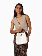 Сумка женская TEXTURA на винтовом замке, 24×11×24 см, белая - Фото 16