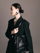 Сумка женская TEXTURA на магните, 24×14×29 см, чёрная - Фото 14