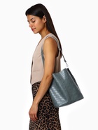 Сумка женская TEXTURA на магните, 24×14×29 см, серая - Фото 13