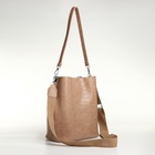 Сумка женская TEXTURA на магните, 24×14×29 см, бежевая - Фото 5