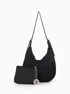 Сумка - мешок женская TEXTURA, на магните, с косметичкой, 34×12×27 см, чёрная - Фото 2