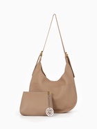 Сумка - мешок женская TEXTURA, на магните, с косметичкой, 34×12×27 см, бежевая - Фото 2