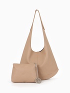 Сумка - мешок женская TEXTURA, на магните, с косметичкой, 36×10×27 см, бежевая - Фото 2