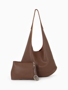 Сумка - мешок женская TEXTURA, на магните, с косметичкой, 36×10×27 см, коричневая - Фото 2