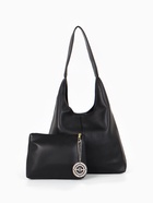 Сумка - мешок женская TEXTURA, на магните, с косметичкой, 34×9×28 см, чёрная - Фото 2