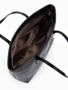 Сумка-шопер женская на молнии, размер 30.5×12×27 см, однотонная, чёрная - Фото 7