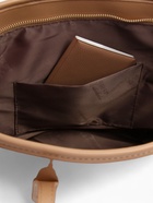 Сумка-шопер женская на молнии, размер 30.5×12×27 см, однотонная, бежевая - Фото 9