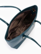 Сумка-шопер женская на молнии, размер 30.5×12×27 см, однотонная, синяя - Фото 6