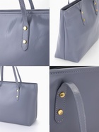 Сумка-шопер женская на молнии, размер 30.5×12×27 см, однотонная, серая - Фото 4