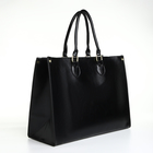 Сумка женская на молнии, цвет чёрный - фото 25456021