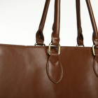 Сумка женская на молнии, цвет коричневый - фото 25456028