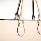 Сумка-шопер женская на молнии, размер 41.5×17×31 см, молочная - Фото 5