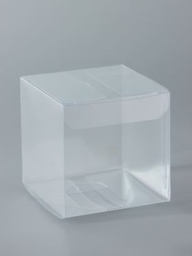 Складная коробка из PVC, прозрачная, 7?7?7 см (комплект 5 шт)