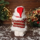 Дед Мороз под ёлку «Зимнее волшебство. Новогодняя игрушка в костюме с мешком» двигается, с подсветкой, 30×13 см, красный - Фото 3