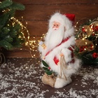 Дед Мороз под ёлку «Зимнее волшебство. Новогодняя игрушка в костюме с мешком» двигается, с подсветкой, 30×13 см, красный - Фото 4