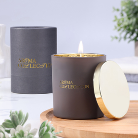 Свеча ароматическая в стакане "Aroma collection", 260 г, османтус, в тубусе 10547164