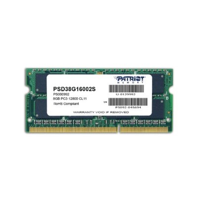 Модуль памяти DDR3 8Gb 1600MHz PSD38G16002S RTL PC3-12800 CL11 SO-DIMM 204-pin 1.5В