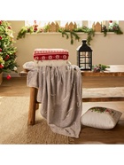 Плед светящийся в темноте «Этель. Candy cane», 150×200 см, корал-флис, 220 г/м² - Фото 5