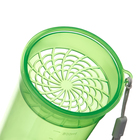 Шейкер спортивный для коктейлей, спортивного питания, 500 мл, с ситом, 21×8.5 см, зелёный - Фото 4