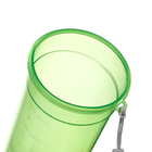 Шейкер спортивный для коктейлей, спортивного питания, 500 мл, с ситом, 21×8.5 см, зелёный - Фото 5