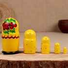 Матрёшка "Аня", жёлтая, 5-кукольная - фото 25384806