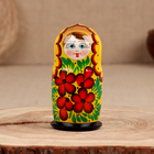 Матрёшка "Аня", жёлтая, 5-кукольная - фото 25384807