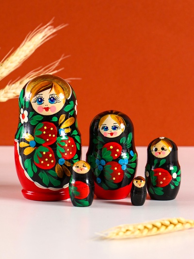 Матрёшка дерево «Наталья», 12 см, 5-кукольная