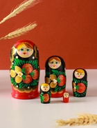Матрёшка дерево «Наталья», ягоды, 5-кукольная - Фото 1