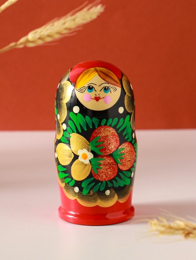 Матрёшка дерево «Наталья», ягоды, 5-кукольная