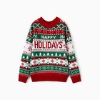 Джемпер детский новогодний вязаный KAFTAN: Holidays, зелёный, рост 98-104 см - Фото 6